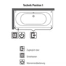 Villeroy & Boch Architectura Duo Rectangular Bath With Whirlpool System - Ideali