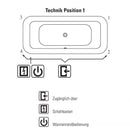 Villeroy & Boch Loop & Friends Square Duo Oval Whirlbath - Ideali