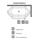 Villeroy & Boch Loop & Friends Square Duo Hexagonal Bath With Whirlpool System - Ideali