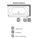 Villeroy & Boch Oberon Duo Rectangular Bath With Whirlpool System - Ideali