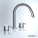 Vola KV15 Three Hole Basin Mixer