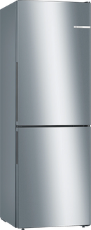 Bosch Series 4 Free-Standing Fridge-Freezer 176x60cm Stainless Steel KGV33VLEAG