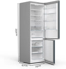 Bosch Series 4 Free-Standing Fridge-Freezer 203x70cm Stainless Steel KGN49XLEA