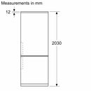 Bosch Series 4 Free-Standing Fridge-Freezer 203x60cm Cast Iron KGN39OCAFG
