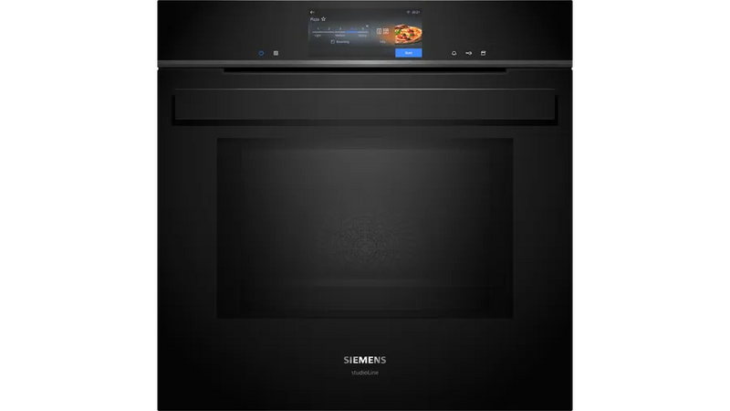 Siemens iQ700 Built-In Oven with added steam and Microwave 60x60cm HN978GQB1B Black