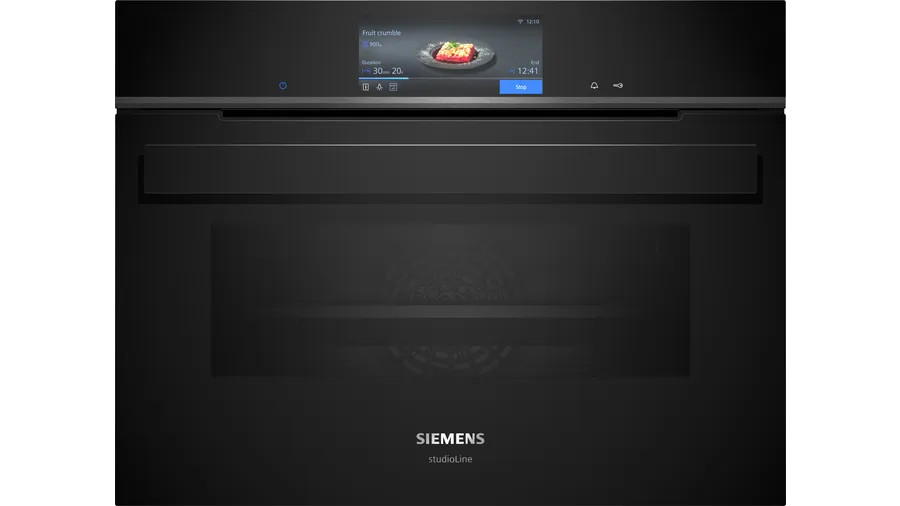 Siemens iQ700 Built-In Combi Steam Oven Black 60cm CS958GDD1: Prices up ...