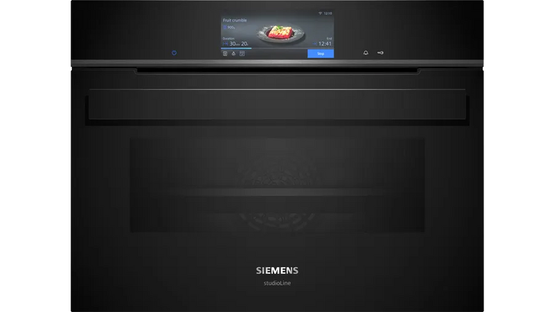 Siemens iQ700 Built-In Combi Steam Oven Black 60cm CS958GDD1