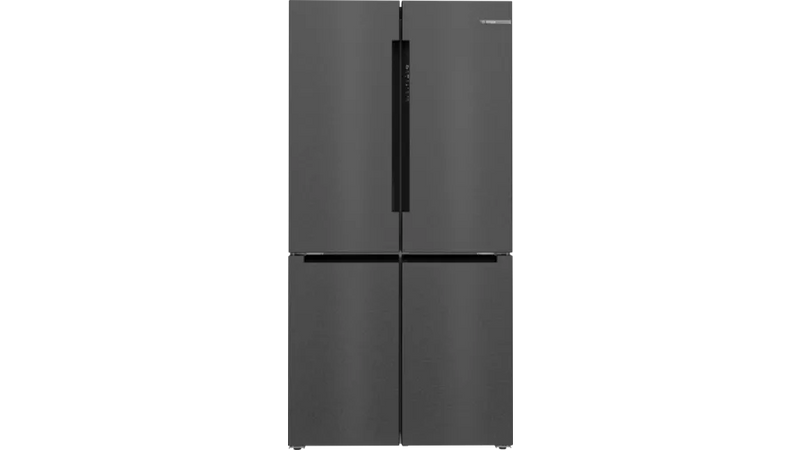 Bosch Series 6 French door bottom freezer, multi door 183 x 90.5 cm Black stainless steel KFN96AXEA