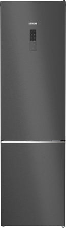 Siemens - iQ500 Free-standing fridge-freezer with freezer at bottom 203 x 60 cm Brushed black steel antiFingerprint KG39NEXBF