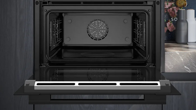 Siemens iQ700 Built-In Combi Steam Oven Black 60x45cm CS736G1B1
