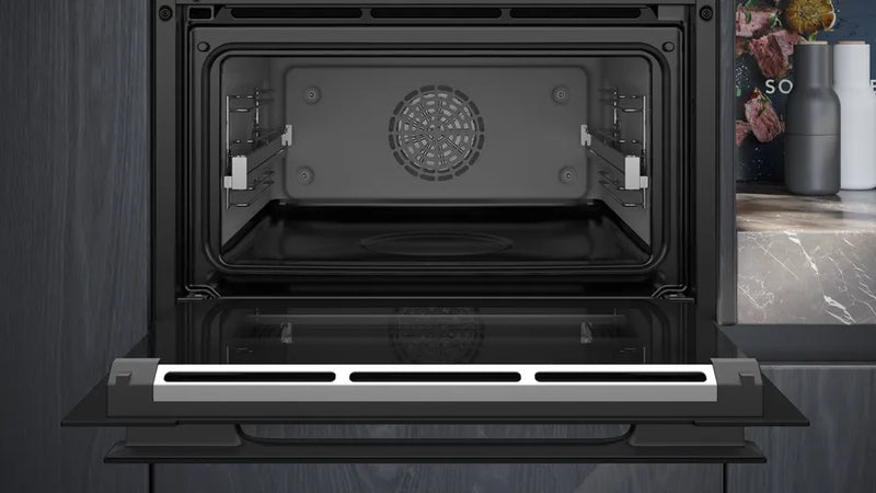 Siemens iQ700 Built-In Combi Steam Oven Black 60cm CS956GCB1