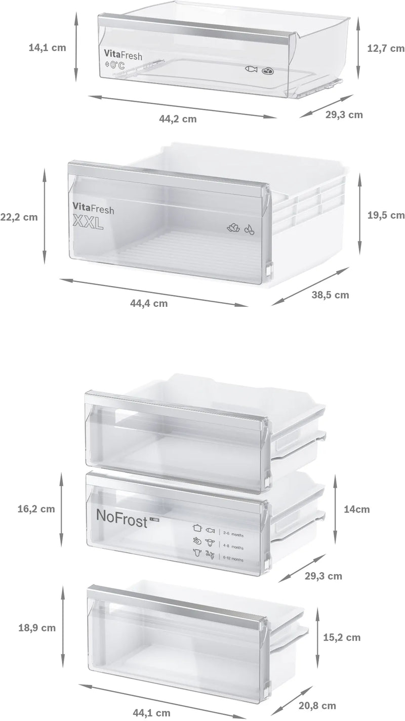 Bosch Series 4 Built-In Fridge-Freezer 178x55cm KIN86VFE0G