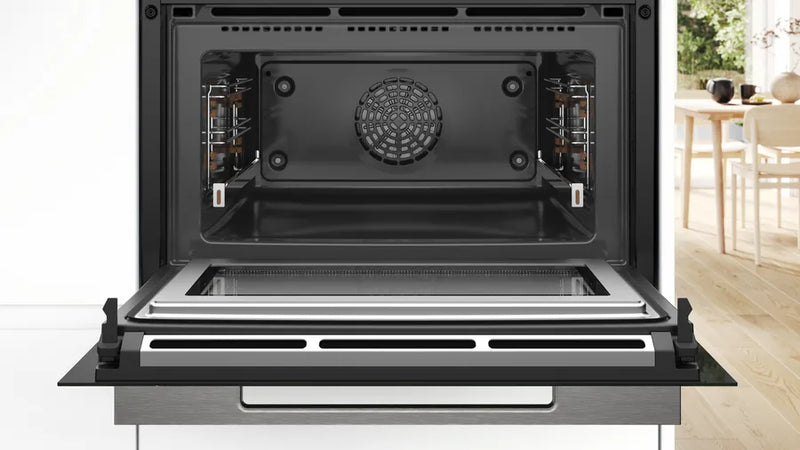 Bosch Serie 8 Built-In Combi Microwave Oven 45x60cm CMG778NB1 Black