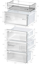 Bosch Series 4 Free-Standing Fridge-Freezer 203x60cm Cast Iron KGN39OCAFG