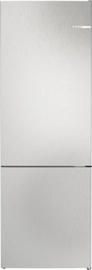 Bosch Series 4 Free-standing fridge-freezer with freezer at bottom 203 x 70 cm Stainless steel look KGN492LDFG