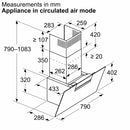 Bosch Wall-Mounted Hood 80cm DWK87FN60B
