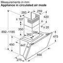 Bosch Wall-Mounted Hood 90cm DWK91LT60B