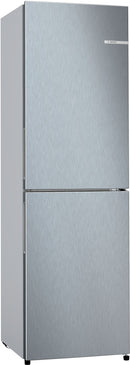 Bosch Series 2 Free-standing fridge-freezer with freezer at bottom 182.4 x 55 cm Stainless steel look KGN27NLEAG