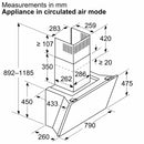 Bosch Wall-Mounted Hood 80cm DWK81AN60B