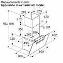 Bosch Wall-Mounted Hood 60cm DWK67FN60B