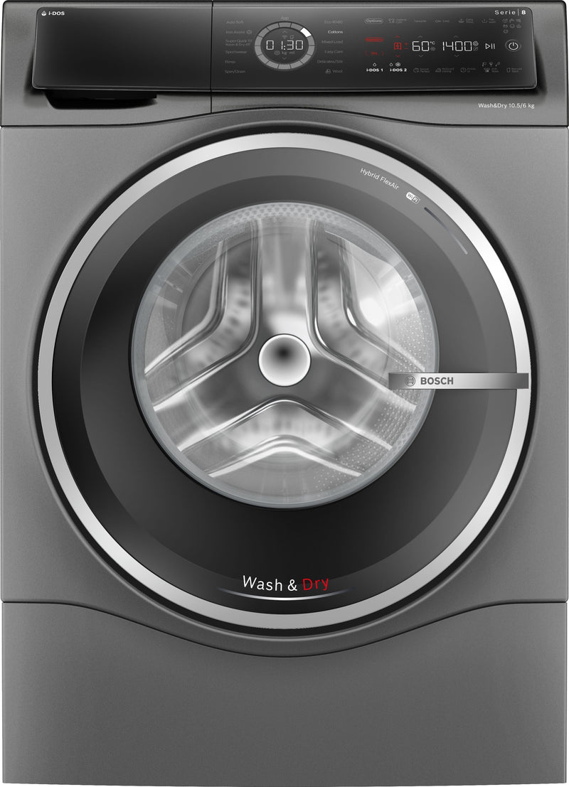 Bosch - Series 8 Washer dryer 10.5/6 kg 1400 rpm WNC254ARGB