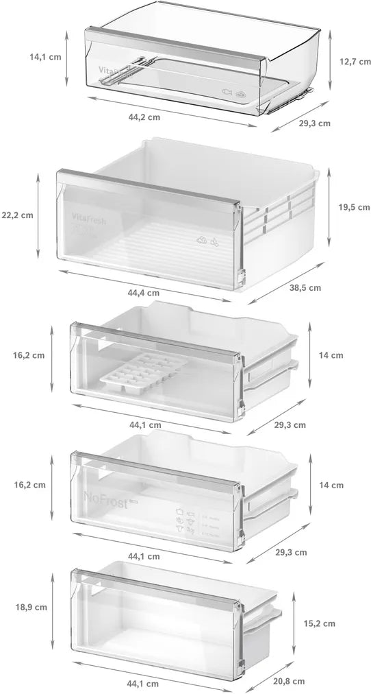 Bosch Series 4 Built-In Fridge-Freezer 194x56cm KIN96VFD0