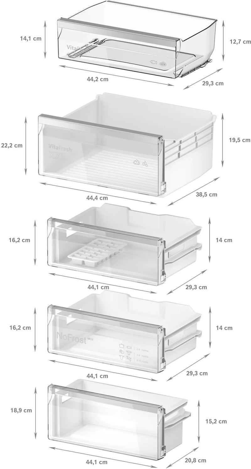 Bosch Series 4 Built-In Fridge-Freezer 194x56cm KIN96VFD0