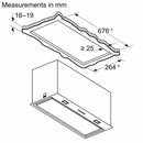 Bosch Series 6 Canopy Cooker Hood 70 cm Black DLN77AC60B