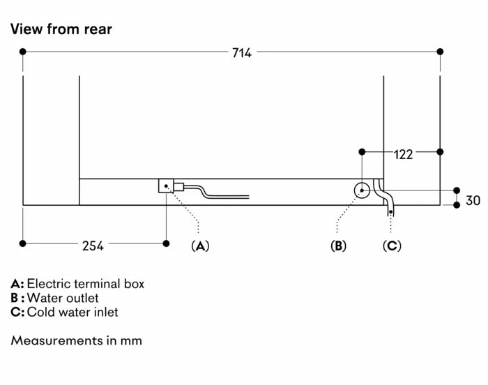 Gaggenau Expressive series combi-steam oven 76x45cm door hinge: right GS480120
