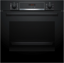 Bosch Series 4 Built-In Oven with Added Steam Function 60x60cm Black HQA574BB3B