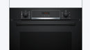 Bosch Series 4 Built-In Oven with Added Steam Function 60x60cm Black HQA574BB3B