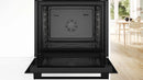 Bosch Series 4 Built-In Oven with Added Steam Function 60x60cm Black HQA534BB3B