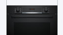 Bosch Series 4 Built-In Oven with Added Steam Function 60x60cm Black HQA534BB3B