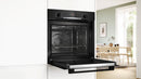 Bosch Series 4 Built-In Oven with Added Steam Function 60x60cm Black HQA574BB3B