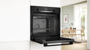 Bosch Series 4 Built-In Oven with Added Steam Function 60x60cm Black HQA534BB3B