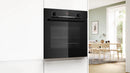 Bosch Series 4 Built-In Oven with Added Steam Function 60x60cm Black HQA534BB3B