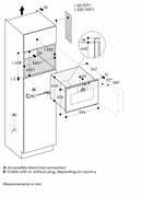 Gaggenau Minimalistic series combi-microwave oven 60x45cm door hinge: right GM250100