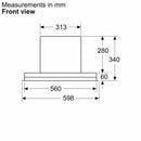Siemens iQ300 Integrated Hood 60cm LJ65BCC60B