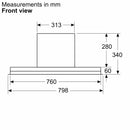 Siemens iQ300 Integrated Hood 80cm LJ85BCC60B