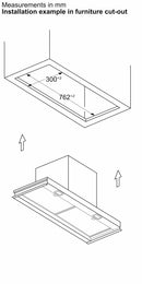 Bosch Series 4 Integrated Design Hood 80cm Matt Black DBB85CC60B
