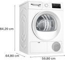 Bosch Series 4 Heat Pump Tumble Dryer 8kg WTH85225IE