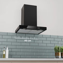 Bosch Series 6 Wall-Mounted Cooker Hood 60cm Matt Black DWB67DN60B