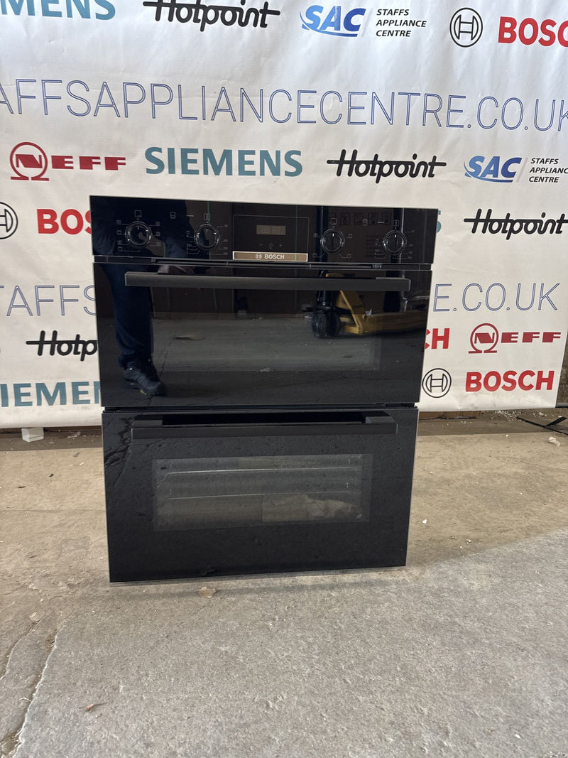 Grade A Bosch NBS533BB0B Series 4 Built-Under Electric Double Oven - Black