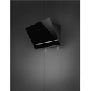 Grade B Smeg KV28N 80cm Angled Chimney Cooker Hood Black