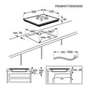 Grade B AEG IKE64441FB 59cm 4 Zone Induction Hob with Bridge Zone Black