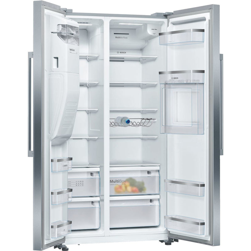Grade C Neff N70 KA3923IE0G Freestanding 533 Litre American Frost Free Fridge Freezer With Ice & Water Dispenser Stainless Steel
