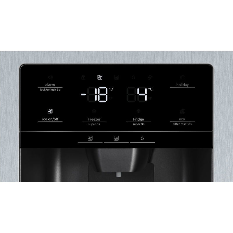 Grade C Neff N70 KA3923IE0G Freestanding 533 Litre American Frost Free Fridge Freezer With Ice & Water Dispenser Stainless Steel