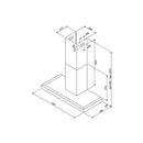 Grade B Smeg Symphony KS110XE 110cm Chimney Range Cooker Hood Stainless Steel