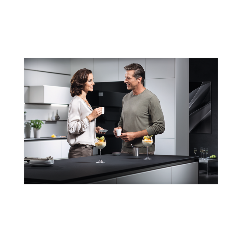 Grade B AEG DBE5661HG 60cm Slimline Chimney Cooker Hood with Hob2Hood Stainless Steel