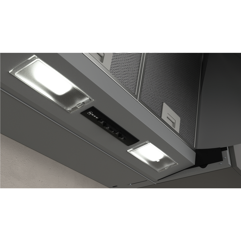Grade A Neff N30 D64MAC1X0B 60cm Integrated Cooker Hood Silver